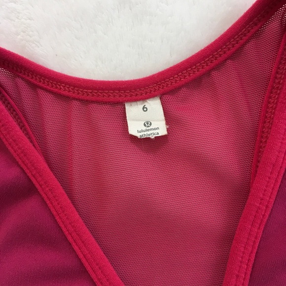 Lululemon Tank Top Mesh Racerback Size 6 - Picture 4 of 8
